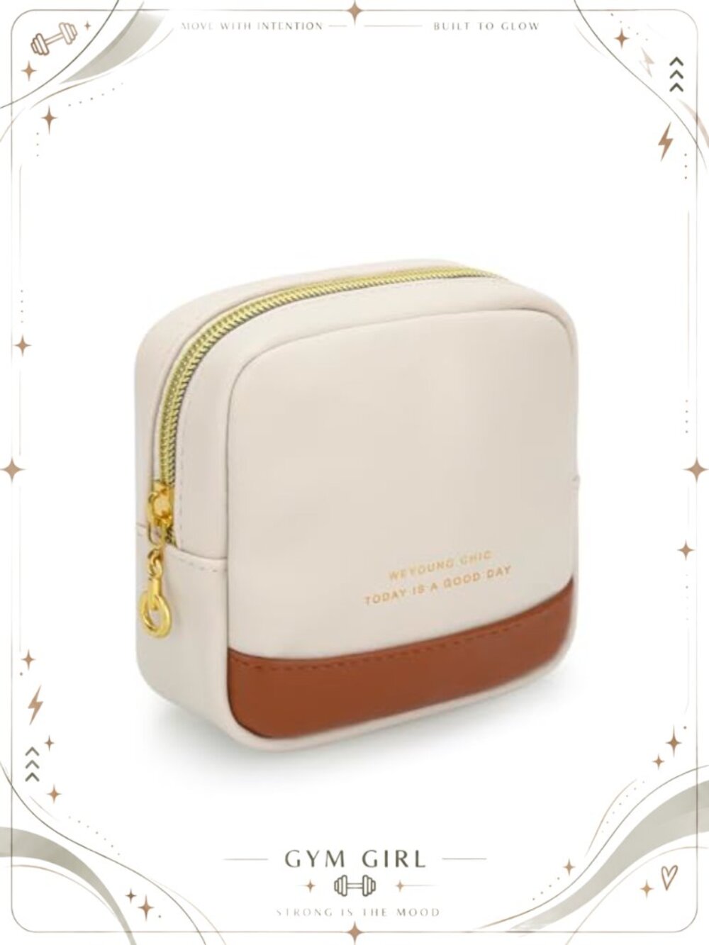 Small PU Leather Makeup Bag Mini Cosmetic Pouch Travel Organizer Zipper Case